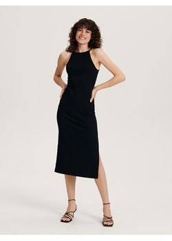 Reserved - Dopasowana sukienka w prążek - szary ze sklepu Reserved w kategorii Sukienki - zdjęcie 163491998