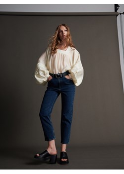 Reserved - Jeansy straight - indigo jeans ze sklepu Reserved w kategorii Jeansy damskie - zdjęcie 163492229
