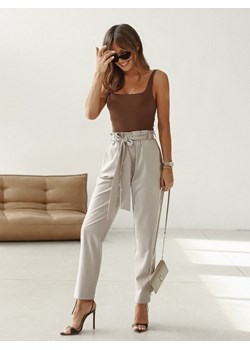 Spodnie Enzo Szare ze sklepu Lisa Mayo w kategorii Spodnie damskie - zdjęcie 163499698
