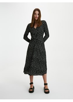 Reserved - Sukienka z wiskozy - czarny ze sklepu Reserved w kategorii Sukienki - zdjęcie 163500336