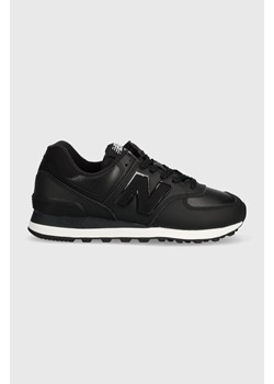 New Balance sneakersy skórzane WL574IB2 kolor czarny ze sklepu PRM w kategorii Buty sportowe damskie - zdjęcie 163502479