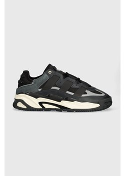 adidas Originals sneakersy skórzane Niteball kolor czarny ID8067 ze sklepu PRM w kategorii Buty sportowe męskie - zdjęcie 163502497