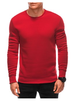 Bluza męska bez kaptura EM-SSNZ-22FW-019 V4 - czerwona ze sklepu Edoti w kategorii Bluzy męskie - zdjęcie 163503298