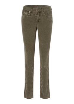MAC Spodnie Kobiety Bawełna oliwkowy jednolity ze sklepu vangraaf w kategorii Spodnie damskie - zdjęcie 163504735