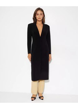 Norma Kamali Czarny jednorzędowy płaszcz rozmiar 36 ze sklepu Moliera2.com w kategorii Płaszcze damskie - zdjęcie 163506698