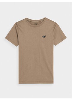 4F T-Shirt 4FJAW23TTSHM0795 Beżowy Regular Fit ze sklepu MODIVO w kategorii T-shirty chłopięce - zdjęcie 163512107