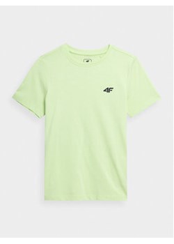 4F T-Shirt 4FJAW23TTSHM0795 Zielony Regular Fit ze sklepu MODIVO w kategorii T-shirty chłopięce - zdjęcie 163512205