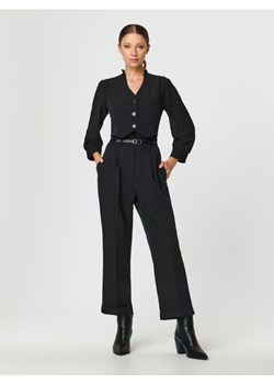 Sinsay - Spodnie z paskiem - czarny ze sklepu Sinsay w kategorii Spodnie damskie - zdjęcie 163527349