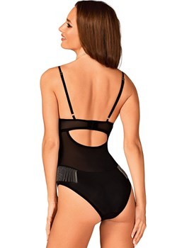 Obsessive czarne body z koralikami Milladis, Kolor czarny, Rozmiar XS/S, Obsessive ze sklepu Intymna w kategorii Body damskie - zdjęcie 163528577