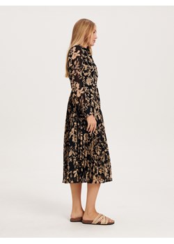 Reserved - Wzorzysta sukienka - czarny ze sklepu Reserved w kategorii Sukienki - zdjęcie 163529648