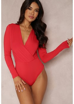 Czerwone Body Omphano ze sklepu Renee odzież w kategorii Bluzki damskie - zdjęcie 163540087