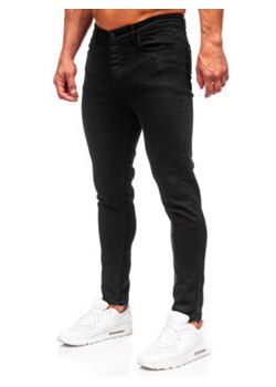 Czarne spodnie jeansowe męskie regular fit Denley 6036 ze sklepu Denley w kategorii Jeansy męskie - zdjęcie 163542836