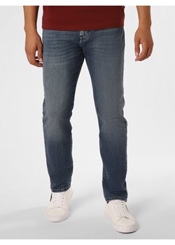 BOSS Orange Jeansy Mężczyźni Bawełna medium stone jednolity ze sklepu vangraaf w kategorii Jeansy męskie - zdjęcie 163543195