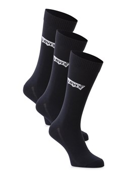 Levi's Skarpety pakowane po 3 szt. Mężczyźni Bawełna granatowy jednolity ze sklepu vangraaf w kategorii Skarpetki męskie - zdjęcie 163543299
