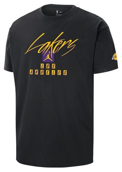 T-shirt męski Jordan NBA Max90 Los Angeles Lakers Courtside Statement Edition - Czerń ze sklepu Nike poland w kategorii T-shirty męskie - zdjęcie 163547936