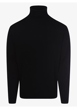 Andrew James Sweter z dodatkiem kaszmiru Mężczyźni Wełna czarny jednolity ze sklepu vangraaf w kategorii Swetry męskie - zdjęcie 163550938