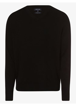 Andrew James Sweter z dodatkiem kaszmiru Mężczyźni czarny jednolity ze sklepu vangraaf w kategorii Swetry męskie - zdjęcie 163550939