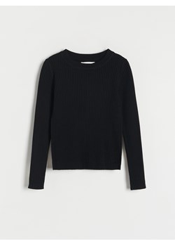 Reserved - Sweter w prążki - czarny ze sklepu Reserved w kategorii Swetry dziewczęce - zdjęcie 163552109