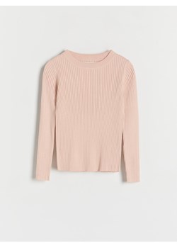 Reserved - Sweter w prążki - brudny róż ze sklepu Reserved w kategorii Swetry dziewczęce - zdjęcie 163552475