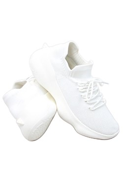 Skarpetkowe buty sportowe Desire Ben White białe ze sklepu ButyModne.pl w kategorii Buty sportowe damskie - zdjęcie 163556448