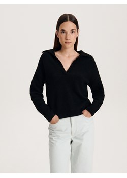 Reserved - Sweter z kołnierzem - czarny ze sklepu Reserved w kategorii Swetry damskie - zdjęcie 163561718
