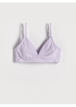 Reserved - Gładki biustonosz - lawendowy ze sklepu Reserved w kategorii Biustonosze - zdjęcie 163563119