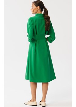 Sukienka szmizjerka z zakładkami w talii w soczystej zieleni S351, Kolor zielony, Rozmiar S, Stylove - id: 177964 - marki Stylove - 163579176 Sukienka szmizjerka z zakładkami w talii w soczystej zieleni S351, Kolor zielony, Rozmiar S, Stylove ze sklepu Primodo w kategorii Sukienki - zdjęcie 163579176