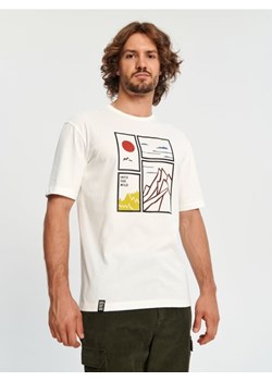 Sinsay - Koszulka z nadrukiem - kremowy ze sklepu Sinsay w kategorii T-shirty męskie - zdjęcie 163583695