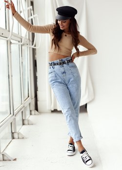 Mom Fit Jeans Classic ze sklepu Ligari w kategorii Jeansy damskie - zdjęcie 163585958
