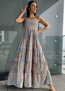 420 Maxi Sukienka Jedwab Cancun Multi ze sklepu Ligari w kategorii Sukienki - zdjęcie 163586619