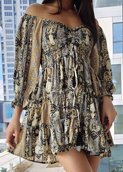 778 Sukienka Boho Jedwab Penelope Black ze sklepu Ligari w kategorii Sukienki - zdjęcie 163586768
