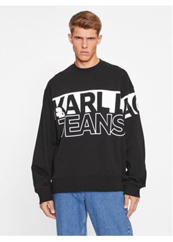 Karl Lagerfeld Jeans Bluza 235D1800 Czarny Relaxed Fit ze sklepu MODIVO w kategorii Bluzy męskie - zdjęcie 163590617