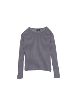 Cropp - Ciemnoszary sweter z ażurowym wzorem - szary ze sklepu Cropp w kategorii Swetry damskie - zdjęcie 163590717