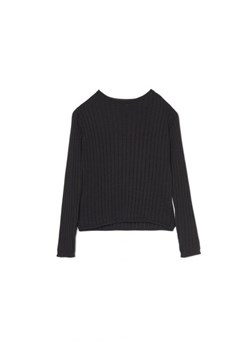 Cropp - Czarny sweter z ażurowym wzorem - czarny ze sklepu Cropp w kategorii Swetry damskie - zdjęcie 163590718