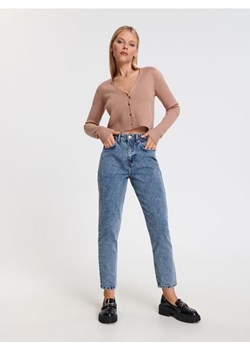 Sinsay - Jeansy mom high waist - niebieski ze sklepu Sinsay w kategorii Jeansy damskie - zdjęcie 163596857