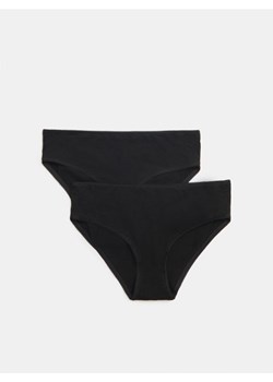 Sinsay - Majtki bawełniane 2 pack - czarny ze sklepu Sinsay w kategorii Majtki damskie - zdjęcie 163596895