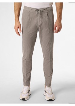 Finshley & Harding Spodnie Mężczyźni Bawełna jasny szary jednolity ze sklepu vangraaf w kategorii Spodnie męskie - zdjęcie 163601575