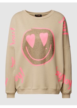 Bluza z obszyciem kamieniami stras model ‘JOY’ ze sklepu Peek&Cloppenburg  w kategorii Bluzy damskie - zdjęcie 163603038