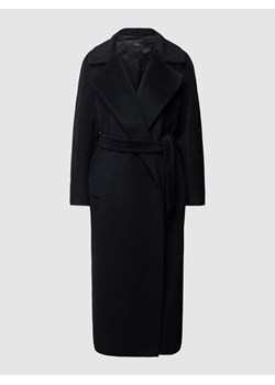 Płaszcz z wiązanym paskiem model ‘TEMPERA’ ze sklepu Peek&Cloppenburg  w kategorii Płaszcze damskie - zdjęcie 163603145