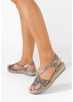 Szare sandały damskie Persia ze sklepu Zapatos w kategorii Sandały damskie - zdjęcie 163620858