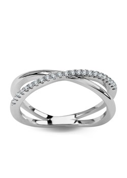 Pierścionek srebrny z cyrkoniami - Scarlet ze sklepu YES.pl w kategorii Pierścionki - zdjęcie 163622719