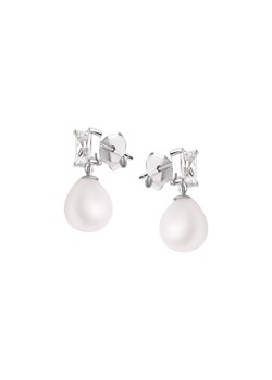 Kolczyki srebrne z perłami i cyrkoniami - Pearls of Sky ze sklepu YES.pl w kategorii Kolczyki - zdjęcie 163625717