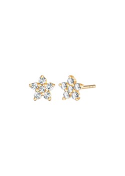 Kolczyki złote z diamentami - gwiazdy ze sklepu YES.pl w kategorii Kolczyki - zdjęcie 163625927