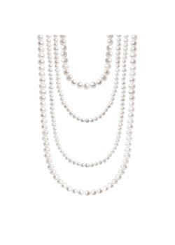 Naszyjnik kaskadowy z pereł z cyrkoniami - Pearls ze sklepu YES.pl w kategorii Naszyjniki - zdjęcie 163626648