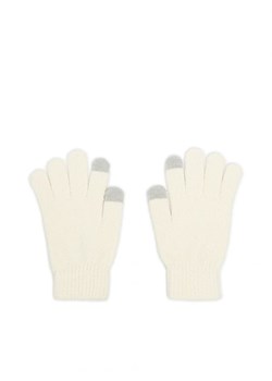 Cropp - Kremowe rękawiczki z funkcją Touchscreen - kremowy ze sklepu Cropp w kategorii Rękawiczki damskie - zdjęcie 163630827