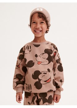 Reserved - Bluza oversize Mickey Mouse - brązowy ze sklepu Reserved w kategorii Bluzy i swetry - zdjęcie 163631217