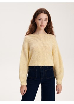 Reserved - Sweter z domieszką wełny - jasnożółty ze sklepu Reserved w kategorii Swetry damskie - zdjęcie 163637908