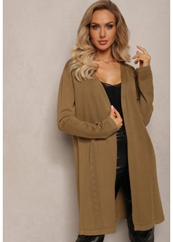 Zielony Luźny Kardigan Niezapinany Susannas ze sklepu Renee odzież w kategorii Swetry damskie - zdjęcie 163638919