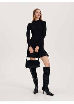 Reserved - Dopasowana sukienka mini - czarny ze sklepu Reserved w kategorii Sukienki - zdjęcie 163641548