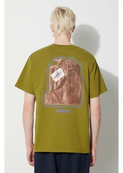 Gramicci t-shirt bawełniany Og Gadget Pant Tee męski kolor zielony z nadrukiem G3FU.T066 ze sklepu PRM w kategorii T-shirty męskie - zdjęcie 163647205
